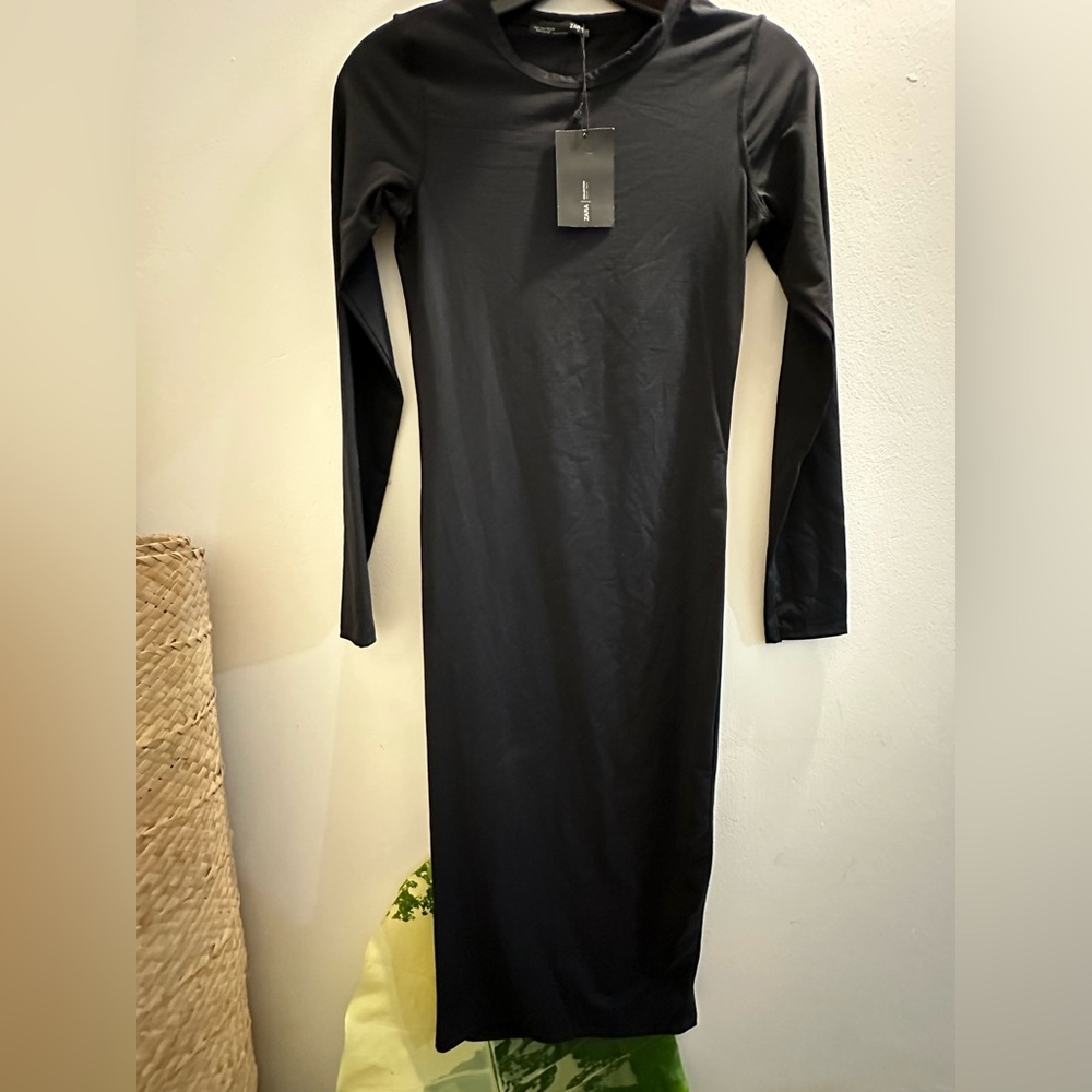 NWT / Zara Evening Daily Dress,Bodycon Dress,Tight Dress,Long Sleeve Dress